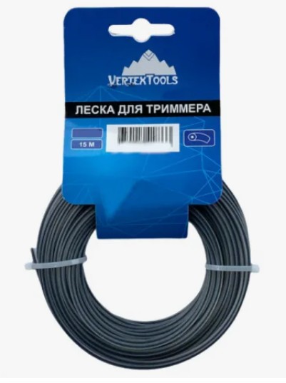 Леска 2,4мм*15м круг с сердечником YK-888-2.4-15 VERTEXTOOLS
