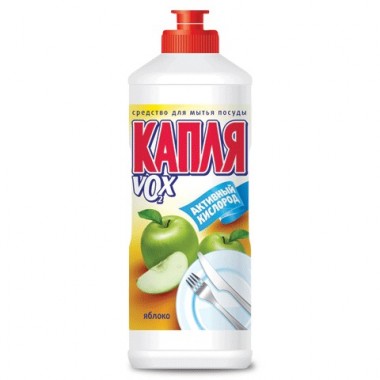 Ср-во д/посуды Капля VOX 500мл Яблоко КОМПЛЕКС 5/15