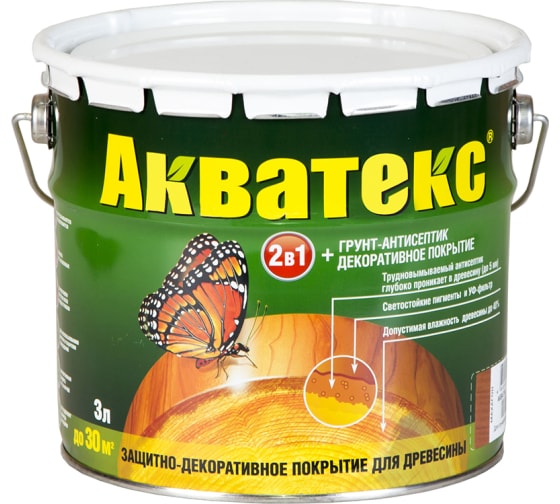 Акватекс 2в1 сосна 2,7л/4