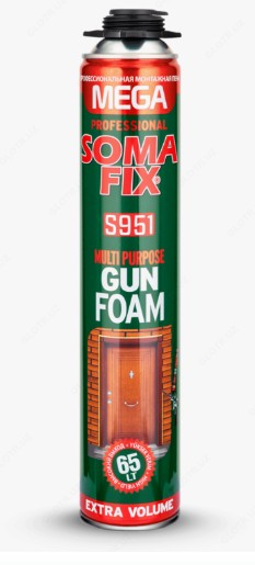 Пена монтажная профессиональная MEGA 850мл SOMA FIX