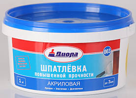 ДИОЛА Шпатл. акрил. интерьерн. Д-003 (1 кг)/12