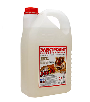 Электролит кислотный 1,40 г/см3, 5л.канистра,шт (ISL_ELEKTkan1,40_5),шт