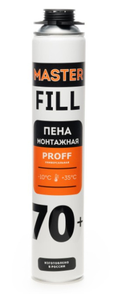 Пена монтажная профессиональная всесезонная MasterFILL 70+ PROFF 850мл/16