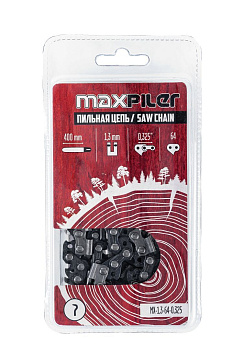 Цепь пильная 400мм/16 0.325 1,3мм 64 звена блистер MAXPILER