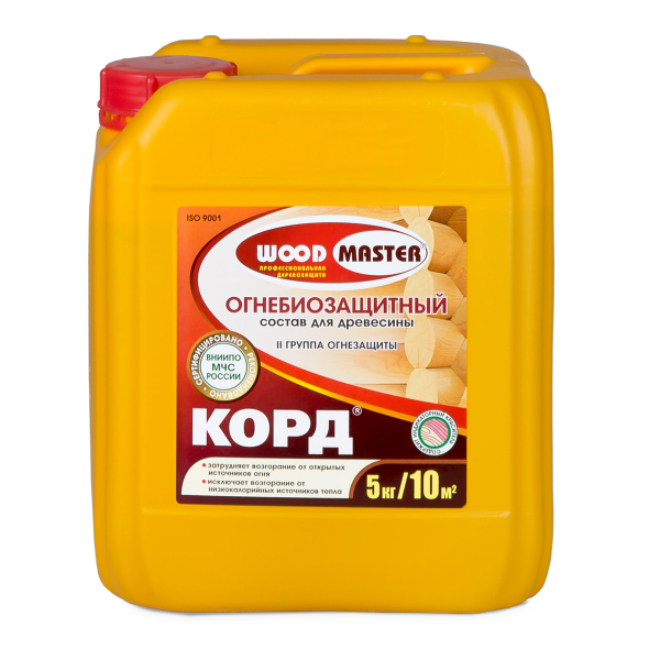 Огнебиозащитный состав WOODMASTER КОРД 2 группа 10 кг