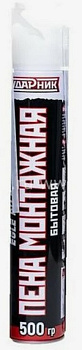 Пена монтажная бытовая всесезонная УДАРНИК 500гр/12