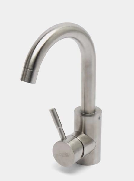 Смеситель для умывальника aQuaDv, Нерж Сталь,520-31 (1/10)