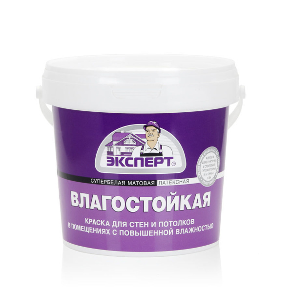ЭКСПЕРТ краска влагостойкая супербелая (14кг)