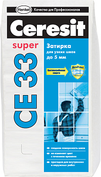 ЦЕРЕЗИТ CE33 S Затирка №01 белый 2-5мм (2кг)/12