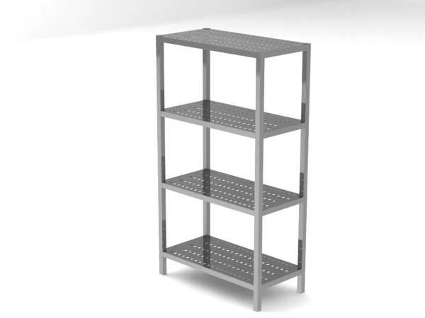 Стеллаж металлический из оцинкованной стали 1050  1400*700*300