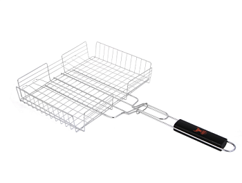 Решетка-гриль хром 23x29x6см GRILLBOOM