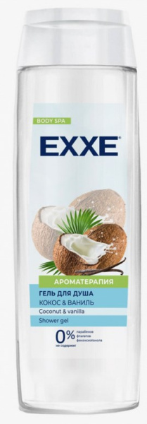Гель для душа EXXE 400мл Кокос и ваниль