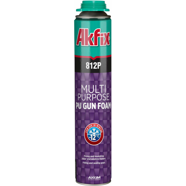 Пена монтажная профессиональная зимняя Akfix 812P 850 гр.