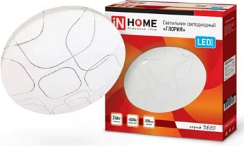 Светильник светодиодный DECO ГЛОРИЯ 36Вт 6500К 3240лм 230В 380х55мм IN HOME 4690612025117