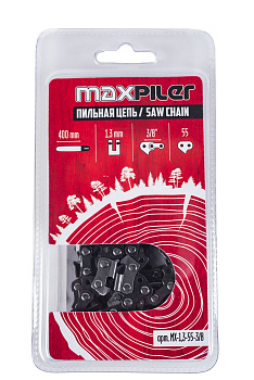 Цепь пильная 400мм/16 3/8 1,3мм 55 звена блистер MAXPILER
