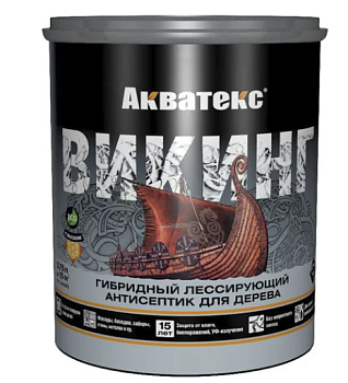 Акватекс ВИКИНГ 0,75л/6 калужница гибридный лессирующий антисептик д/дерева New